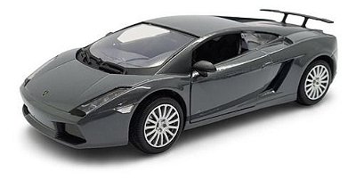 Miniatura Lamborghini Gallardo Superleggera Cinza 1:24