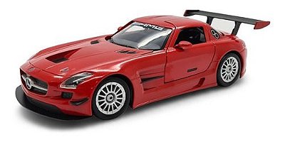 Miniatura Mercedes Benz Sls Amg Gt3 Vermelho Motormax 1:24