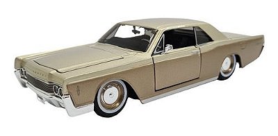 Miniatura Lincoln Continental 1966 Dourado Metal 1:24