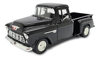 Miniatura Chevrolet Pickup 1955 Preto Metal 1:24