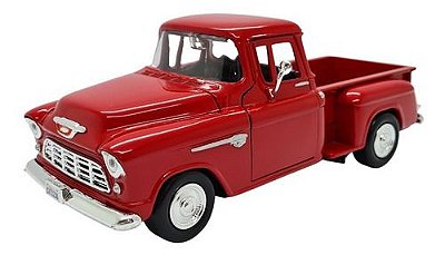 Miniatura Chevrolet Pickup 1955 Vermelho Metal 1:24