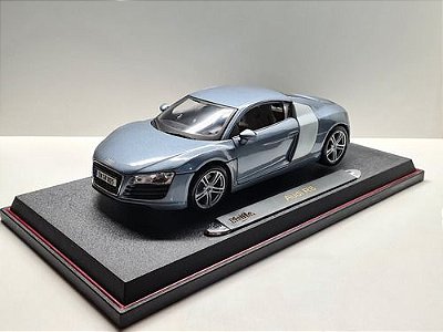 Miniatura Audi R8 Cinza Metal Maisto Premiere Edition 1:18