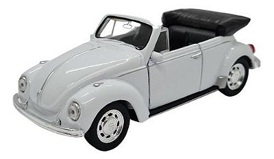 Miniatura Volkswagen Fusca 1967 Conversível Branco 1:32