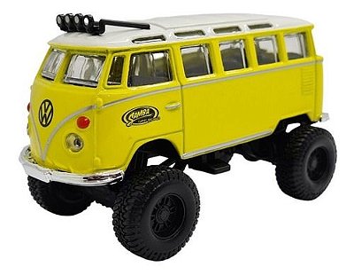 Miniatura Volkswagen Kombi Off Road Amarelo Maisto 1:40