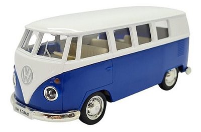 Miniatura Volkswagen Kombi 1962 Classic Azul Metal 1:32