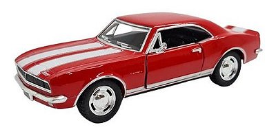 Miniatura Chevrolet Camaro Z28 1967 Vermelho Metal 1:37