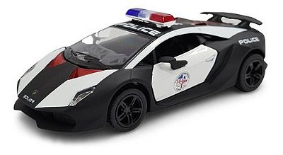 Miniatura Lamborghini Sesto Elemento Policia Pretometal 1:38