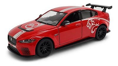 Miniatura Jaguar Xe Sv Project 8 Vermelho Metal 1:38