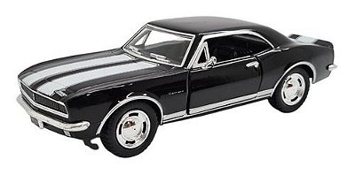 Miniatura Chevrolet Camaro Z28 1967 Preto Metal 1:37
