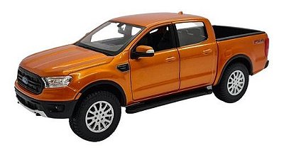 Miniatura Ford Ranger 2019 Metal Laranja Maisto 1:27