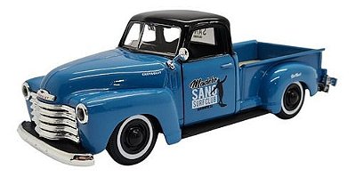 Miniatura Chevrolet 3100 1950 Azul Metal Maisto 1:25