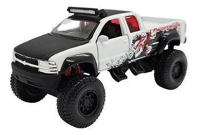 Miniatura Chevrolet Silverado 99 Off Road Branco Maisto 1:48