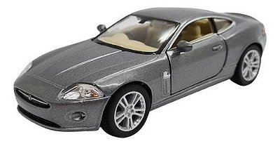 Miniatura Jaguar Xk Coupe Cinza Metal 1:38