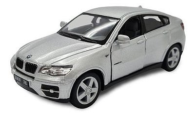 Miniatura Bmw X6 Prata Metal 1:38