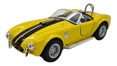 Miniatura Shelby Cobra 427 1965 Amarelo Metal 1:32