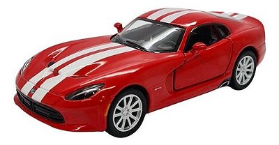 Miniatura Dodge Viper Gts Srt 2013 Vermelho Metal 1:36