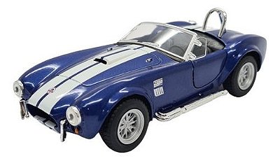 Miniatura Shelby Cobra 427 1965 Azul Metal 1:32
