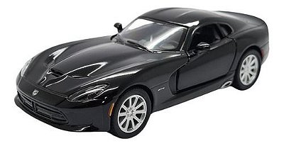 Miniatura Dodge Viper Gts 2013 Preto Metal 1:36