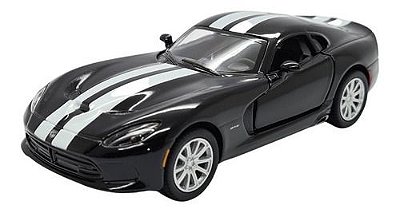 Miniatura Dodge Viper Gts Srt 2013 Preto Metal 1:36