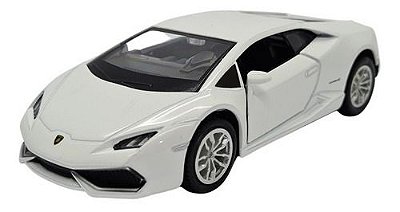 Miniatura Lamborghini Huracan Lp610-4 Branco Rmz Metal 1:36