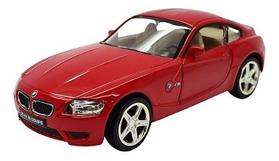 Miniatura Bmw Z4 Vermelho Metal Rmz Escala 1:32