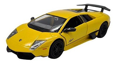 Miniatura Lamborghini Murciélago Lp670-4 Sv Amarelo Rmz 1:36