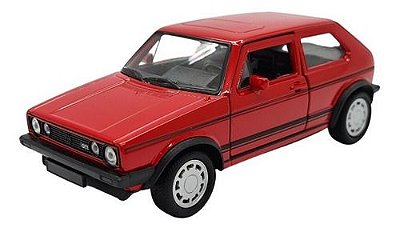 Miniatura Volkswagen Golf Gti Mk1 Metal Vermelho 1:36