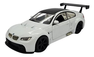 Miniatura Bmw M3 Gt2 2009 Branco Metal 1:32