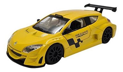 Miniatura Renault Sport Megane Trophy Amarelo Metal 1:32