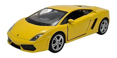 Miniatura Lamborghini Gallardo Lp560-4 Amarelo Metal 1:38