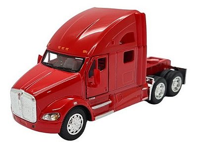 Miniatura Caminhão Kenworth T700 Truck Metal Vermelho 1:68