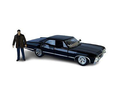 Miniatura Chevrolet Impala Supernatural C/boneco Jada 1:24