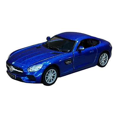 Miniatura Mercedes Benz Amg Gt Azul Metal 1:36