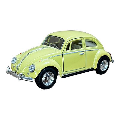 Miniatura Volkswagen Fusca 1967 Amarelo Metal 1:32