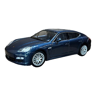 Miniatura Porsche Panamera S Azul Welly Metal 1:24