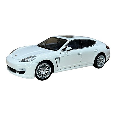 Miniatura Porsche Panamera S Branco Welly Metal 1:24