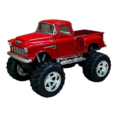Miniatura Chevrolet Chevy Stepside Big Foot Vermelho 1:32