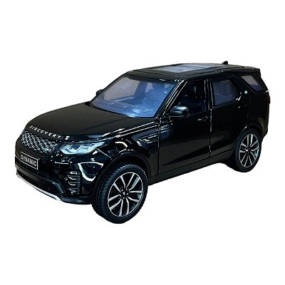 Miniatura Land Rover Discovery Preto Acende Luz E Som 1:24