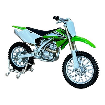 Miniatura Moto Cross Kawasaki Verde Maisto 1:18