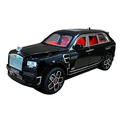 Miniatura Rolls Royce Cullinan Acende Luz E Som Metal 1:24