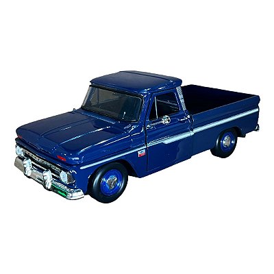 Miniatura Chevrolet C10 Azul Metal Motormax 1:24