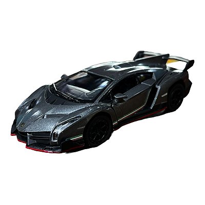 Miniatura Lamborghini Veneno Cinza 1:36