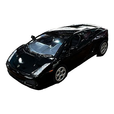 Miniatura Lamborghini Gallardo Preto Kinsmart 1:32