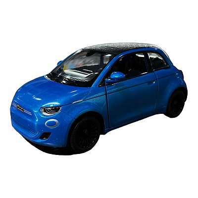 Miniatura Fiat 500e Azul 1:28