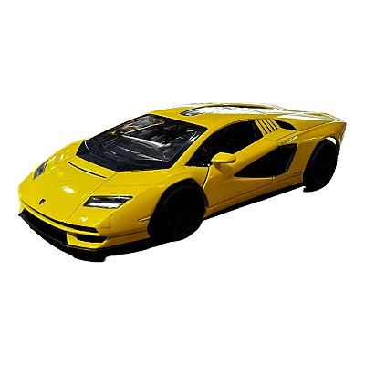 Miniatura Lamborghini Countach LPI 800-4 Amarelo 1:38