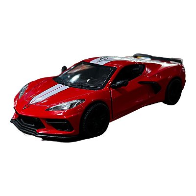 Miniatura Chevrolet Corvette C8 Livery Edition Vermelho 1:36