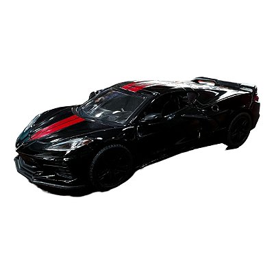 Miniatura Chevrolet Corvette C8 Livery Edition Preto 1:36