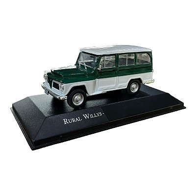 Miniatura Rural Willys Verde Customizado Metal 1:43