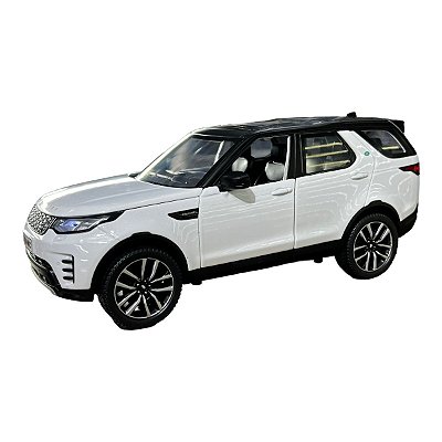 Miniatura Land Rover Discovery Branco Acende Luz E Som 1:24