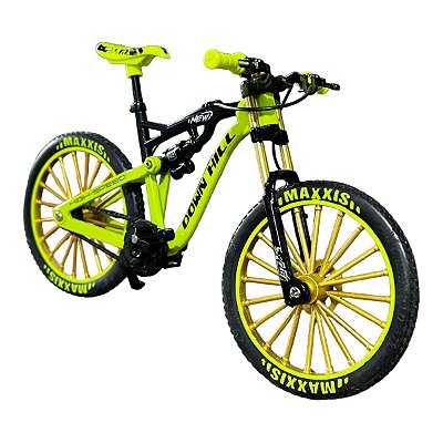 Miniatura Bicicleta Bike Down Hill Verde Metal 1:10